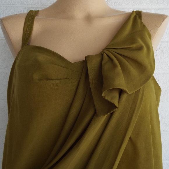 RACHEL Rachel Roy Tops - RACHEL Rachel Roy olive  draped camisole Medium